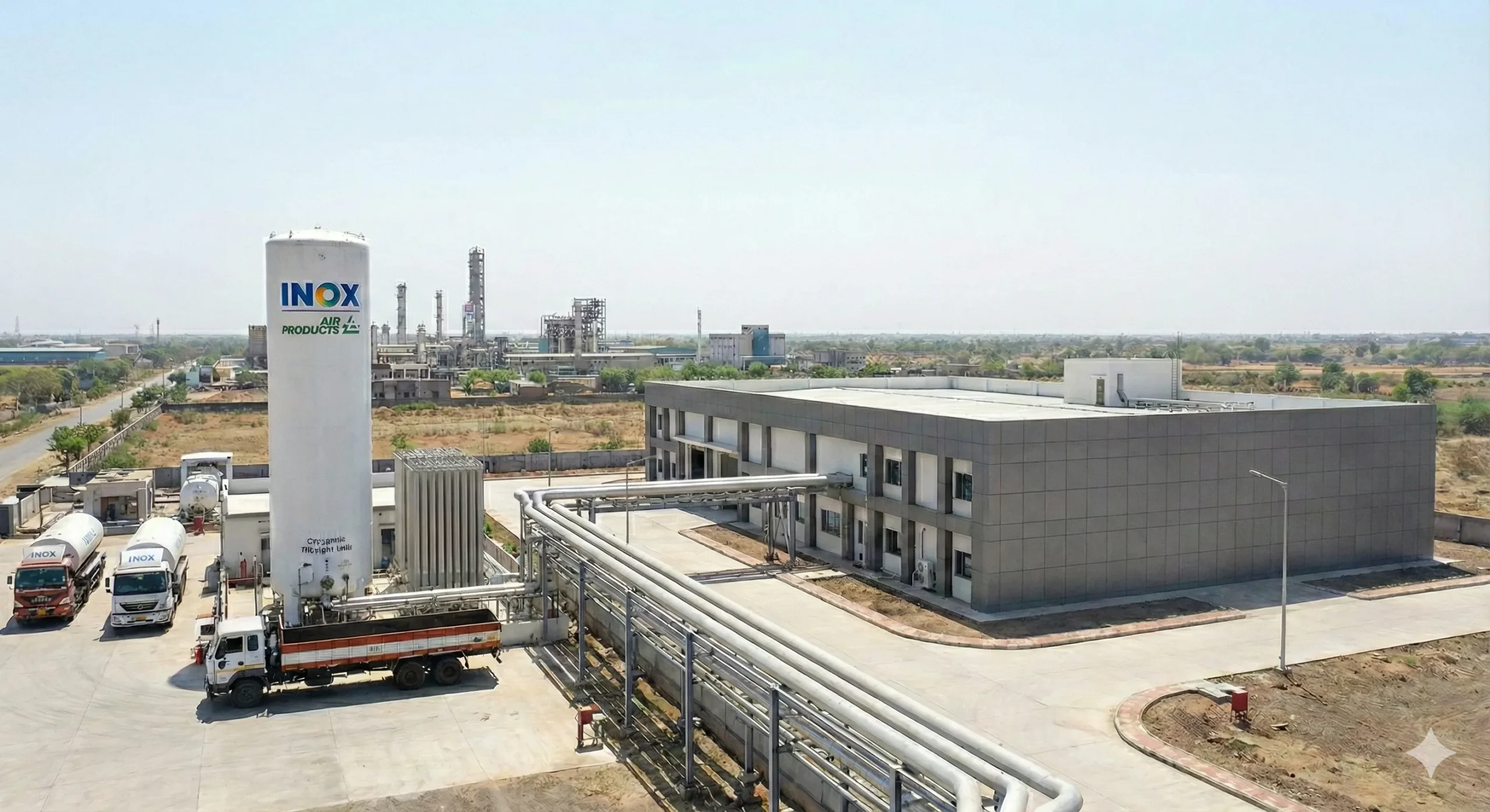 Industrial gas plant setup of INOX Air Products in Dholera